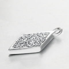 925 Sterling Silver Shining Diamond Connector Charms