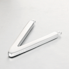 925 Sterling Silver Giltter V Connector Charms