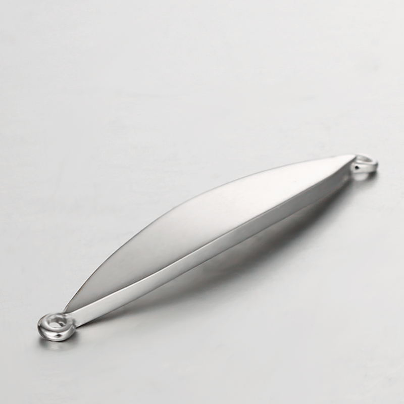 925 Sterling Silver Thin Olive Connector Charms