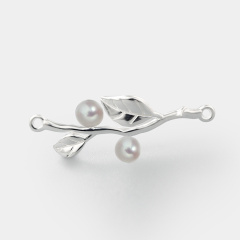 925 Sterling Silver Branch Connector Charms