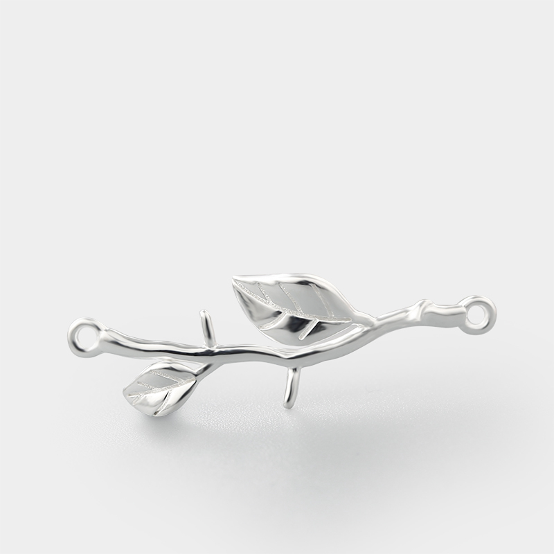925 Sterling Silver Branch Connector Charms