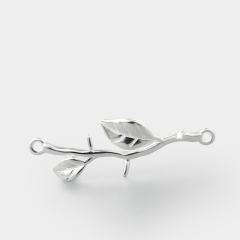 925 Sterling Silver Branch Connector Charms