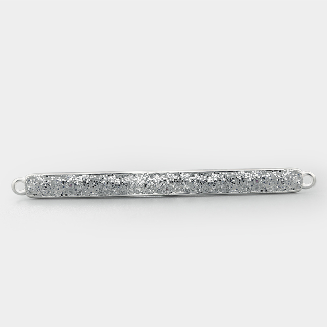 925 Sterling Silver Shine Stardust Bar Connector Charms