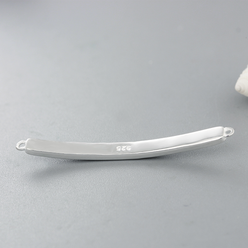 925 Sterling Silver Shine Stardust Bar Connector Charms
