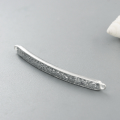 925 Sterling Silver Shine Stardust Bar Connector Charms