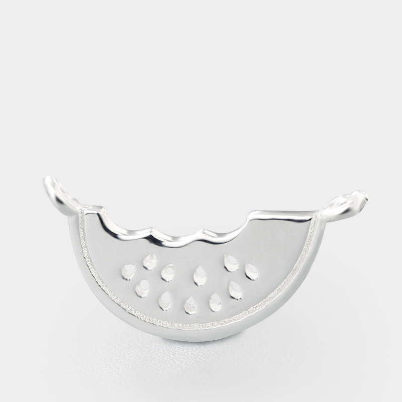 925 Sterling Silver Watermelon Connector Charms