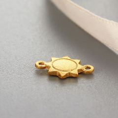 925 Sterling Sun Connector Charms