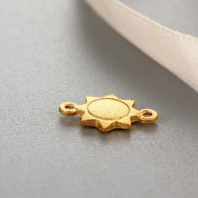 925 Sterling Sun Connector Charms