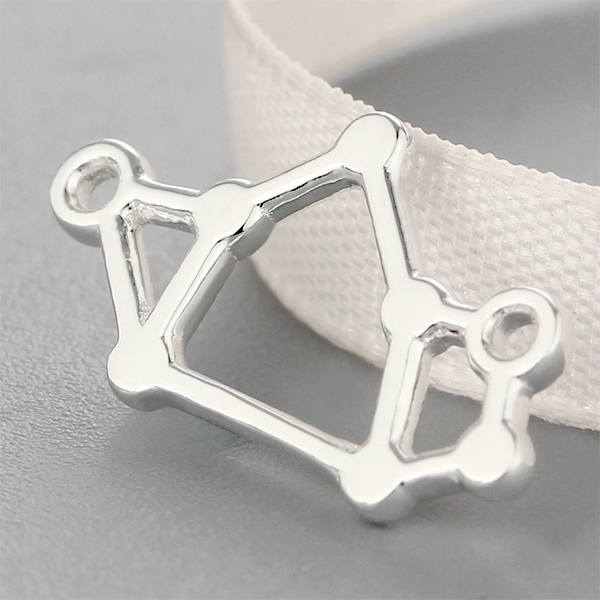 925 Sterling Silver Irregular Unique Hollow Charms