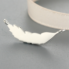 925 Sterling Silver Fashion Simple Leaf Charms