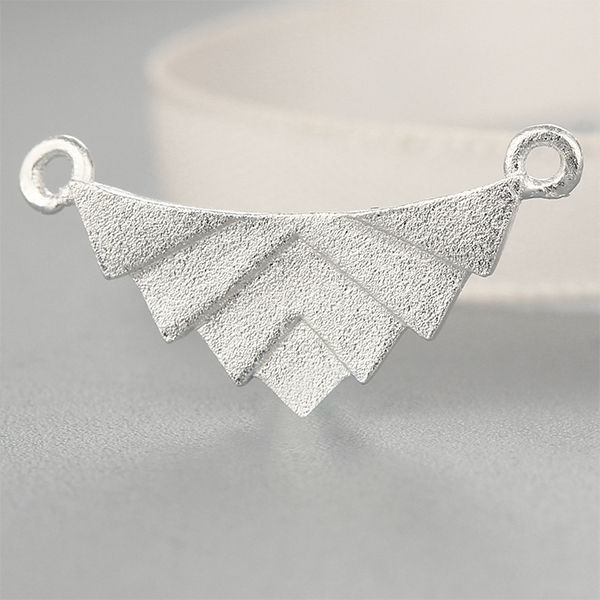 925 Sterling Silver Blastsanding Unique Charm