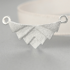 925 Sterling Silver Blastsanding Unique Charm