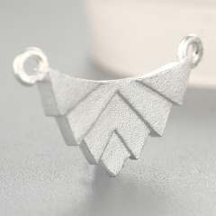 925 Sterling Silver Blastsanding Unique Charm