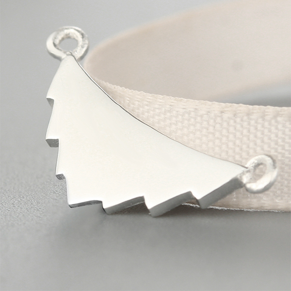 925 Sterling Silver Blastsanding Unique Charm