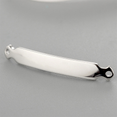 925 Sterling Silver Rectangle Connector Charm