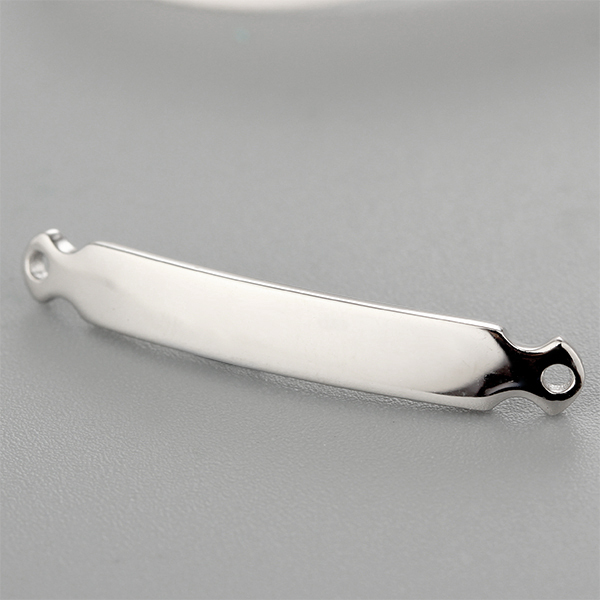 925 Sterling Silver Rectangle Connector Charm