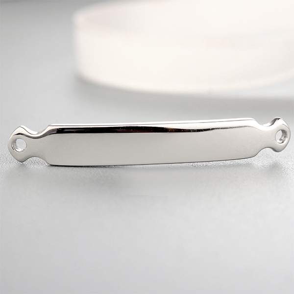 925 Sterling Silver Rectangle Connector Charm