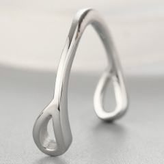 925 Sterling Silver Simple Curved Charms