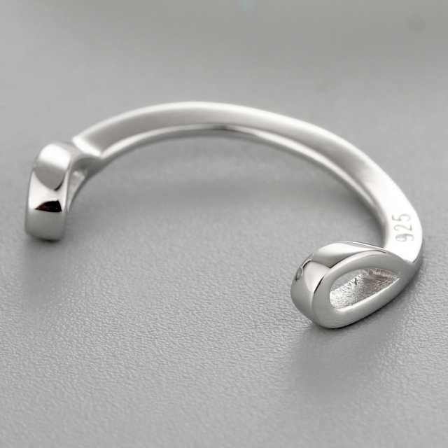 925 Sterling Silver Simple Curved Charms