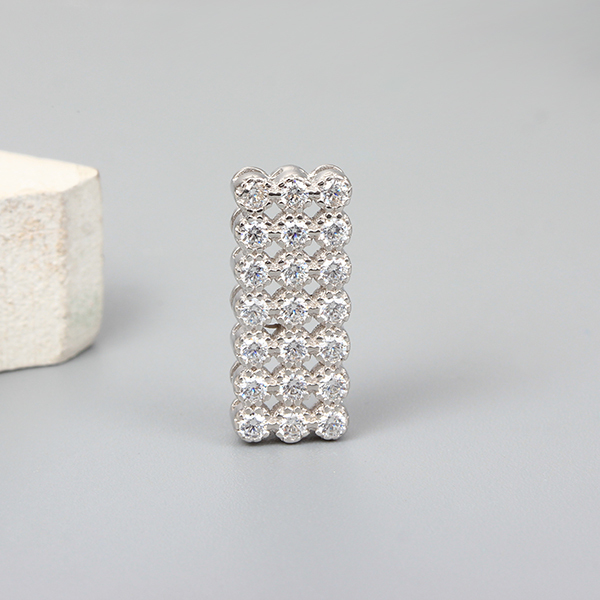925 Sterling Silver Fashion Rectangular Charms