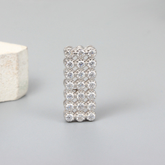 925 Sterling Silver Fashion Rectangular Charms