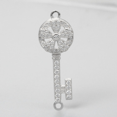 925 Sterling Silver Key Pendant