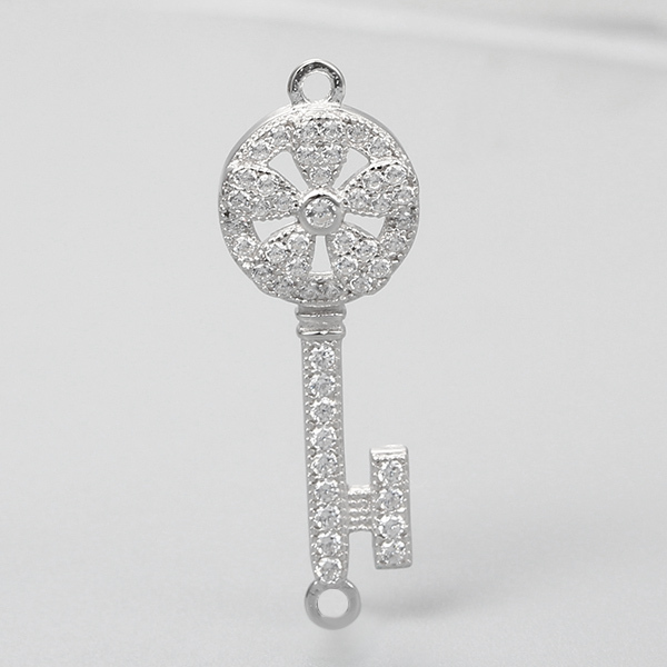 925 Sterling Silver Key Pendant