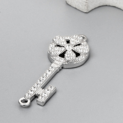 925 Sterling Silver Key Pendant