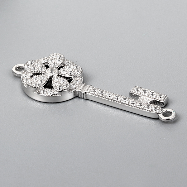 925 Sterling Silver Key Pendant