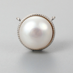 925 Sterling Silver Single Pearl Pendant