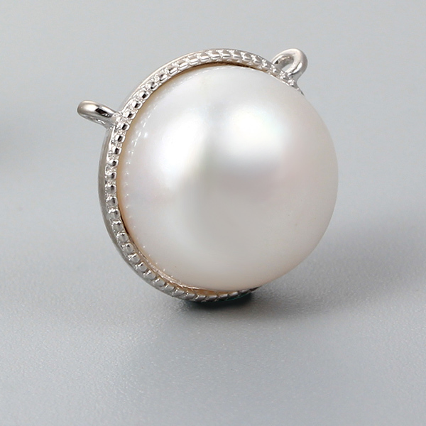 925 Sterling Silver Single Pearl Pendant
