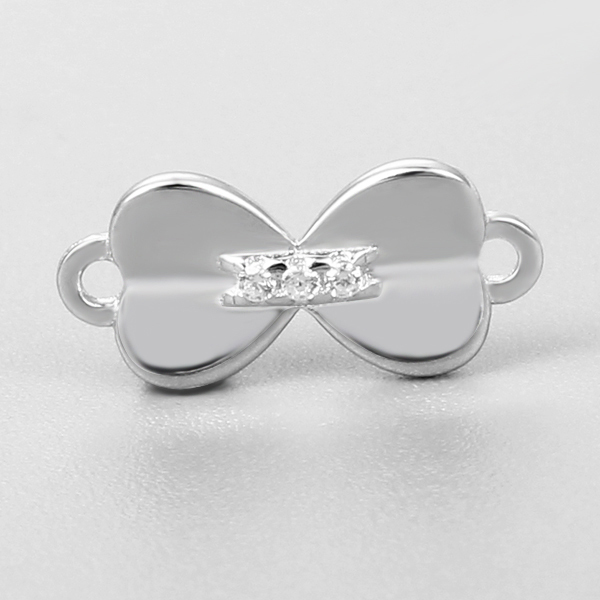 925 Sterling Silver Bowknot Charms
