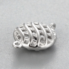 925 Sterling Silver Hollow Round Charms