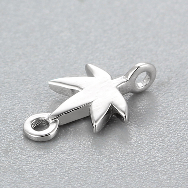 925 Sterling Silver Maple Leaf Charms
