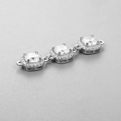 925 Sterling Silver Stone Connectors