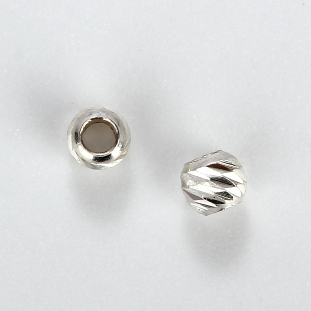 925 Sterling Silver 3mm Diagonal Knife Bead