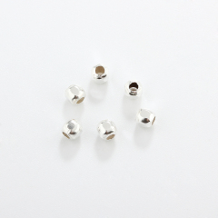925 Sterling Silver Faceted Square Beads For Diy Jewelry Making?