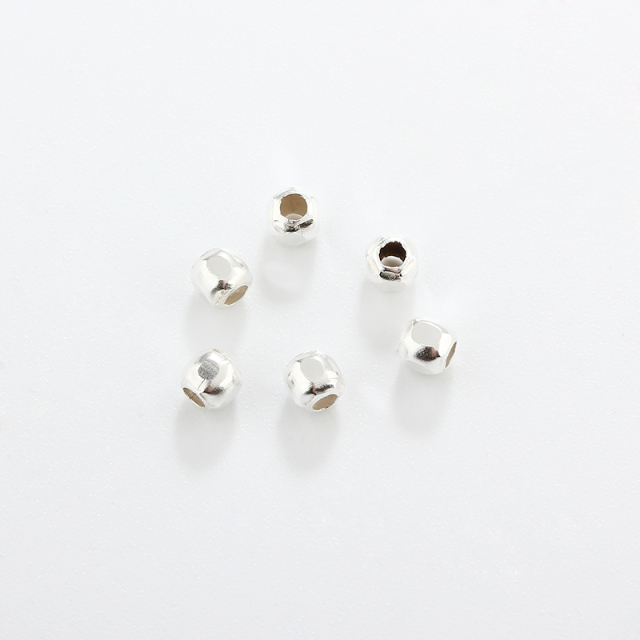 925 Sterling Silver Faceted Square Beads For Diy Jewelry Making?