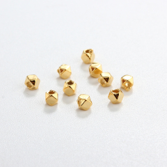 925 Sterling Silver Irregular Diy Spacer Bead