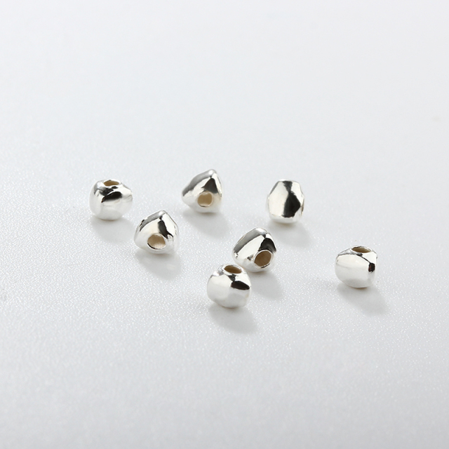925 Sterling Silver Hollow Triangular Beads? For Diy Jewelry Making?