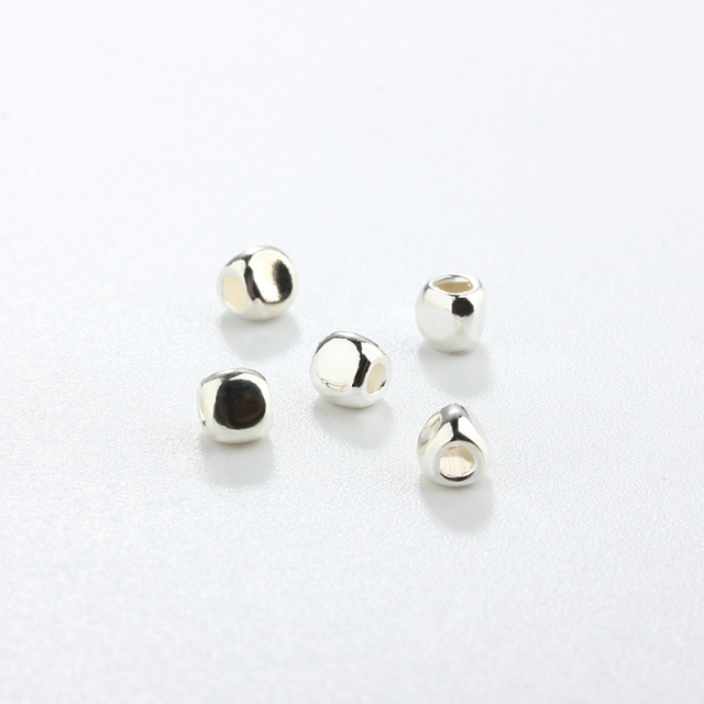 925 Sterling Silver Faceted Triangular Beads For Diy Jewelry Making?