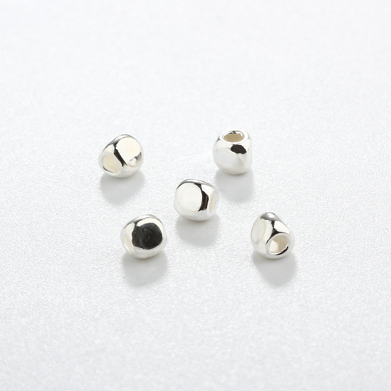 925 Sterling Silver Faceted Triangular Beads For Diy Jewelry Making?