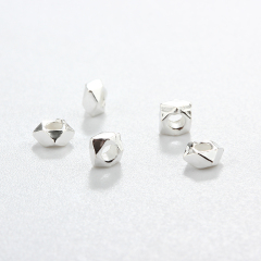 925 Sterling Silver Irregular Spacer Beads For Diy Jewelry Making?