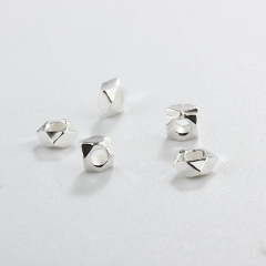 925 Sterling Silver Irregular Spacer Beads For Diy Jewelry Making?