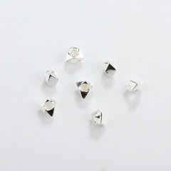 925 Sterling Silver Irregular Faceted Spacer Beads For Diy Jewelry Making?