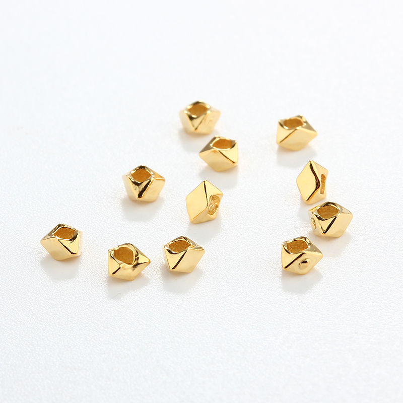925 Sterling Silver Irregular Faceted Spacer Beads For Diy Jewelry Making?
