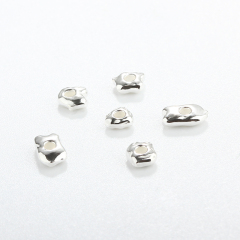 925 Sterling Silver Irregular Spacer Beads For Diy Jewelry Making?