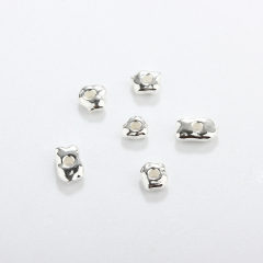 925 Sterling Silver Irregular Spacer Beads For Diy Jewelry Making?