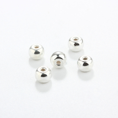 925 Sterling Silver Irregular Diy Spacer Bead