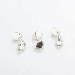 925 Sterling Silver Faceted Triangular Beads For Diy Jewelry Making?
